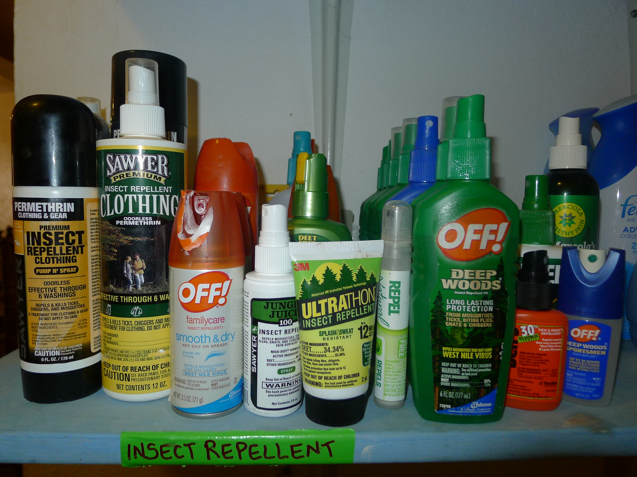 Various insect repellent options