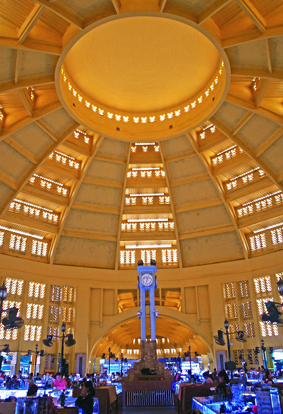 Interior of the Art Deco Central Market in Phnom Penh