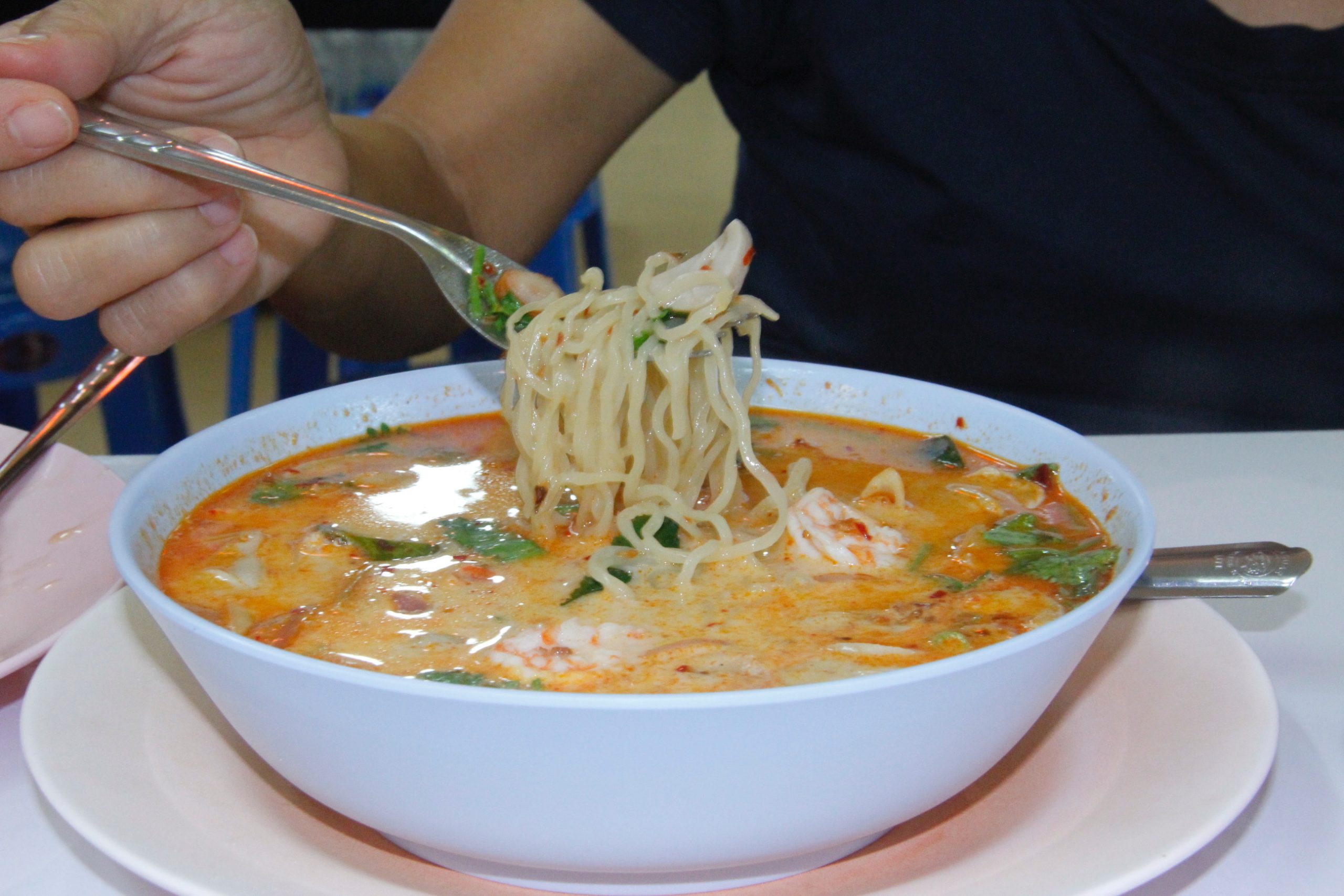 Tasty laksa in Bangkok