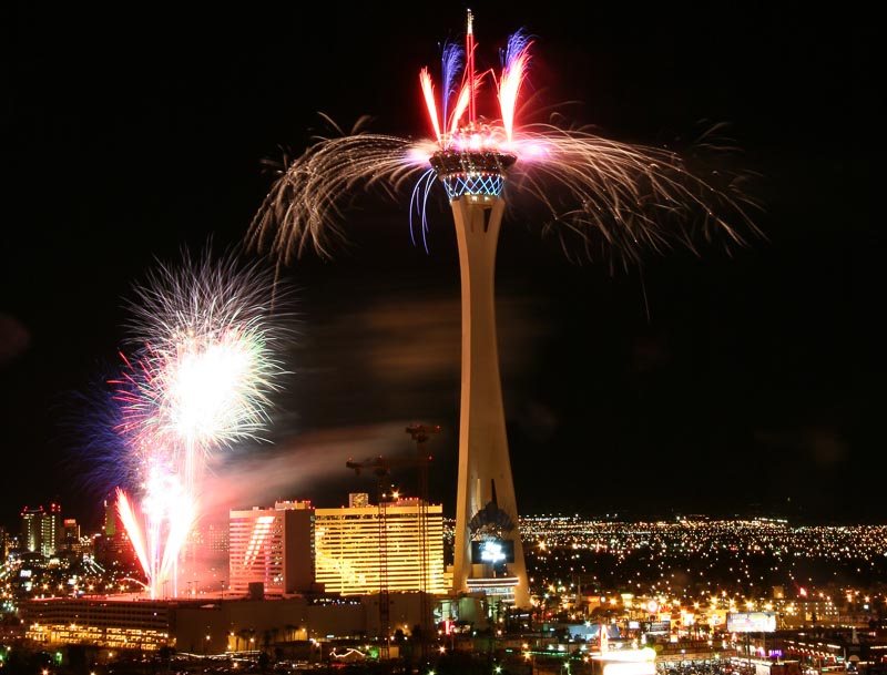 New Years Eve celebrations in Las Vegas