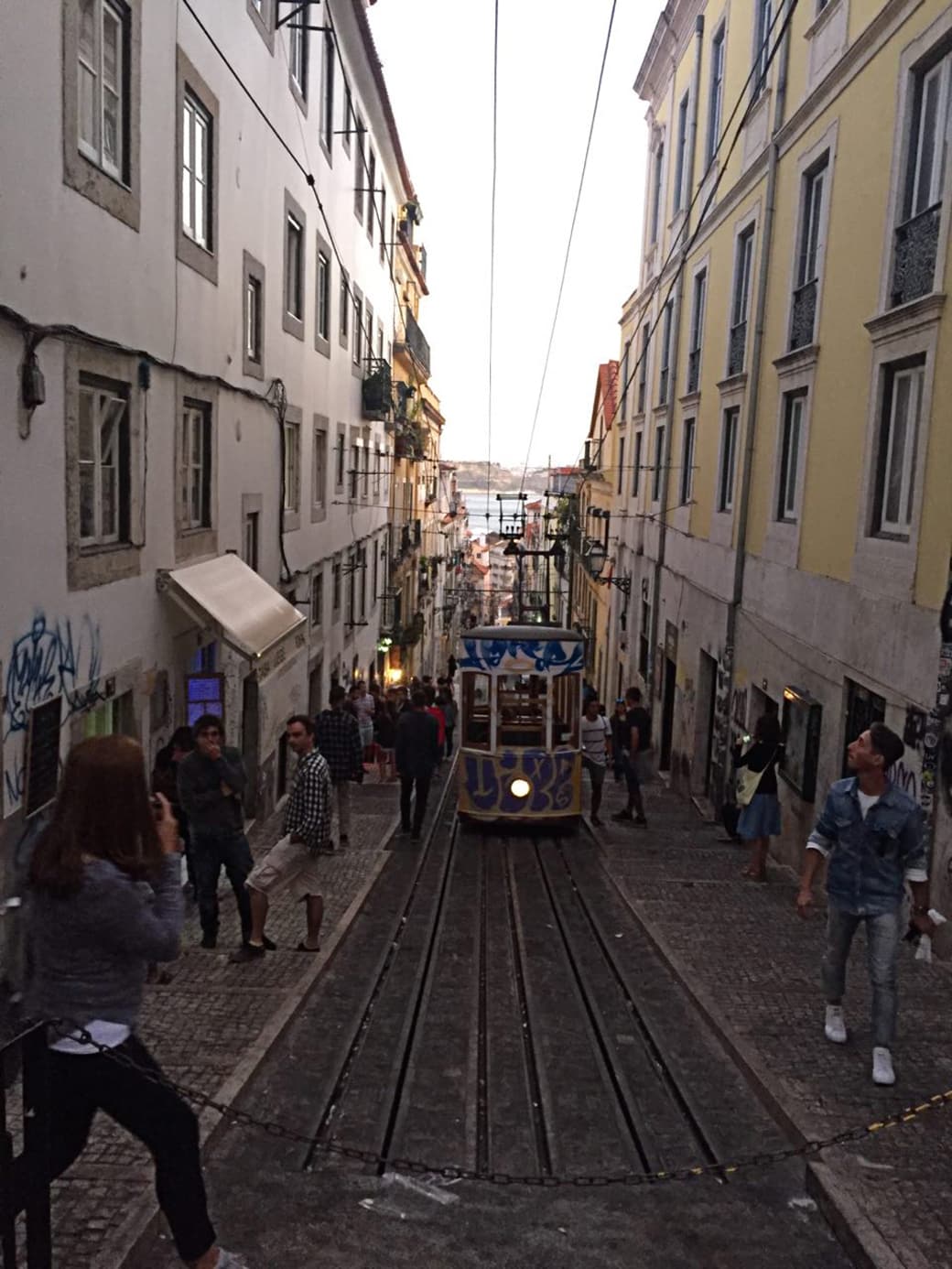 A tram in Lisbon