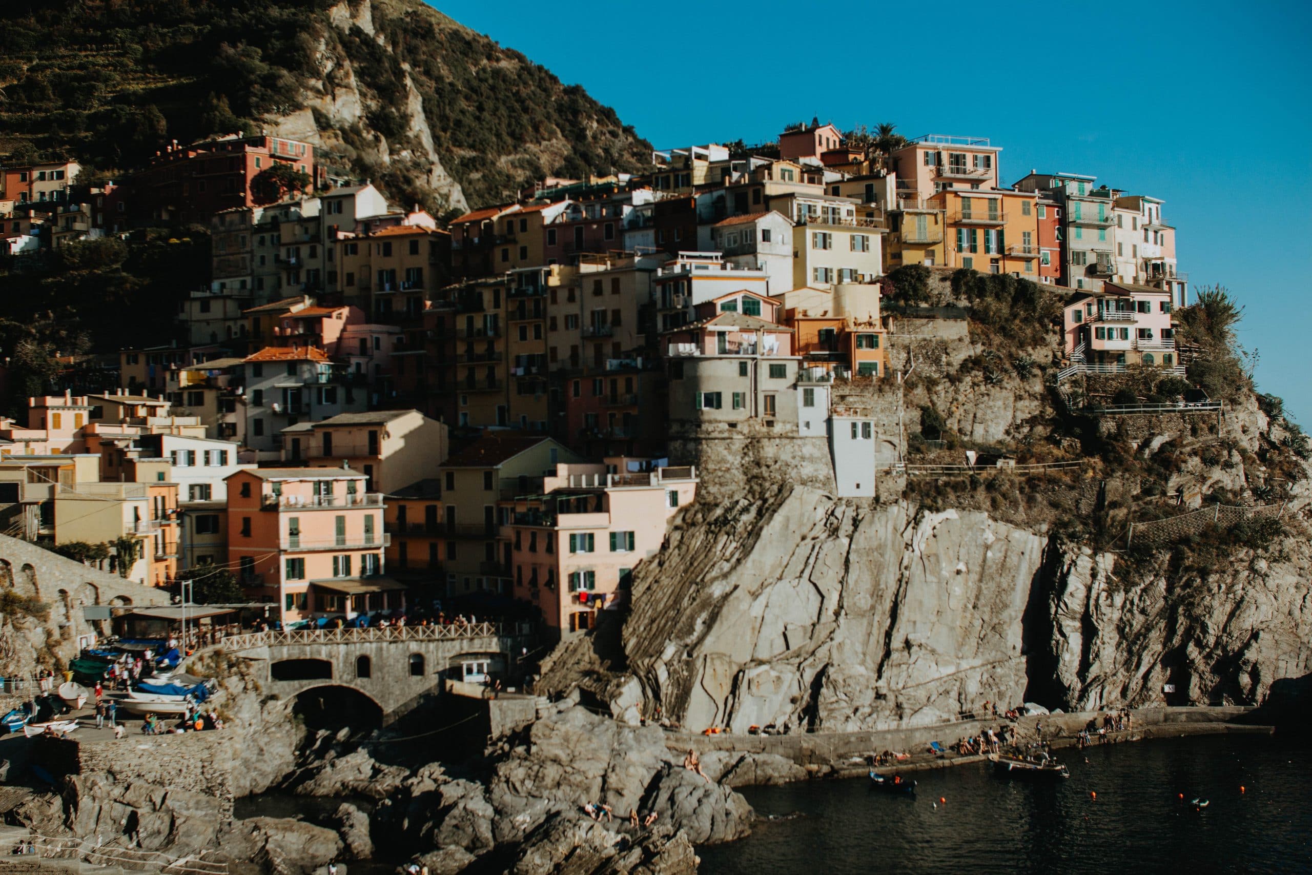 Manarola is the most postcard-worthy (but also most touristic) village