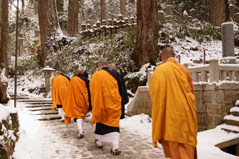 Monks, Koyasan, Mount Koya Japan