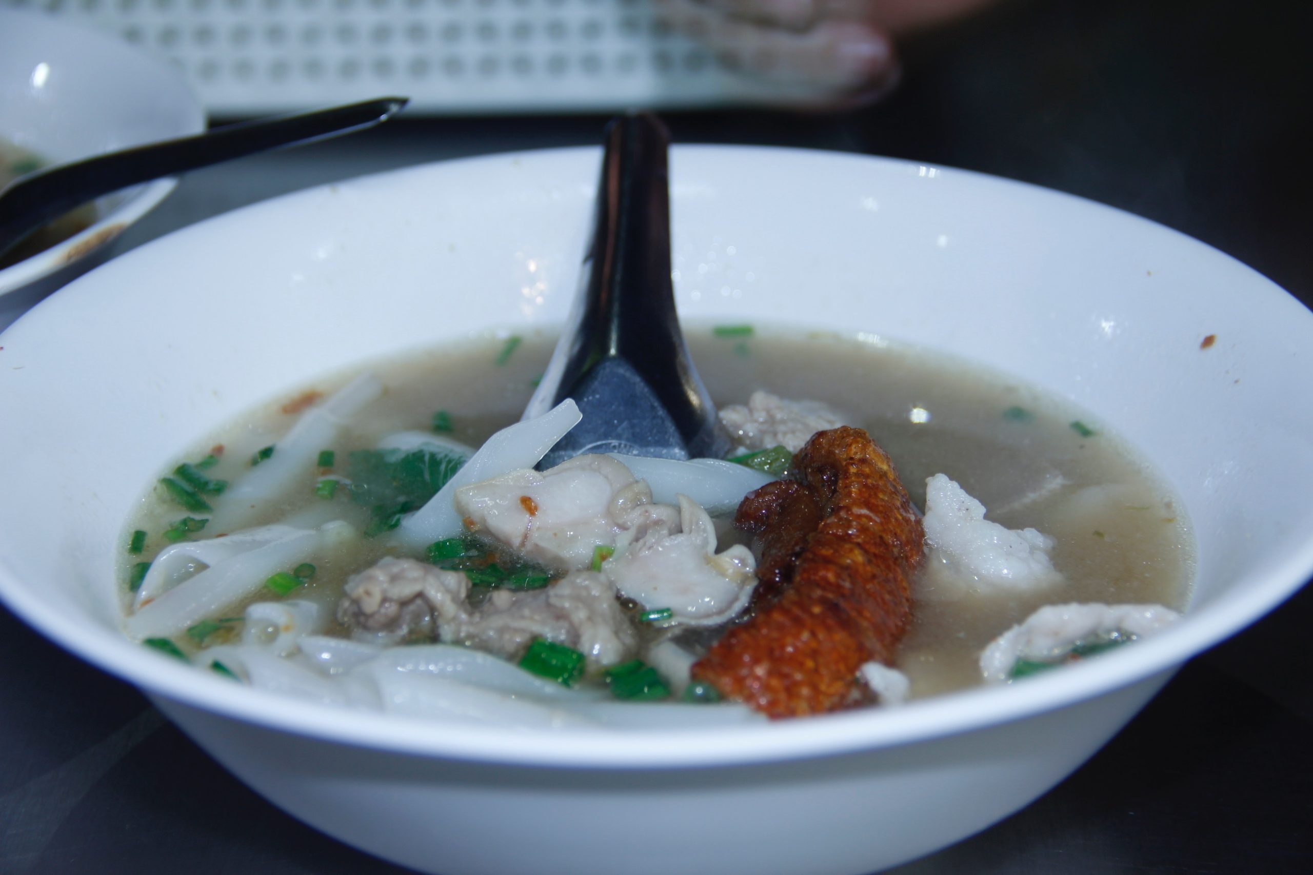 Rolled rice noodles from Nai-ek Kway Jup in Chinatown Bangkok