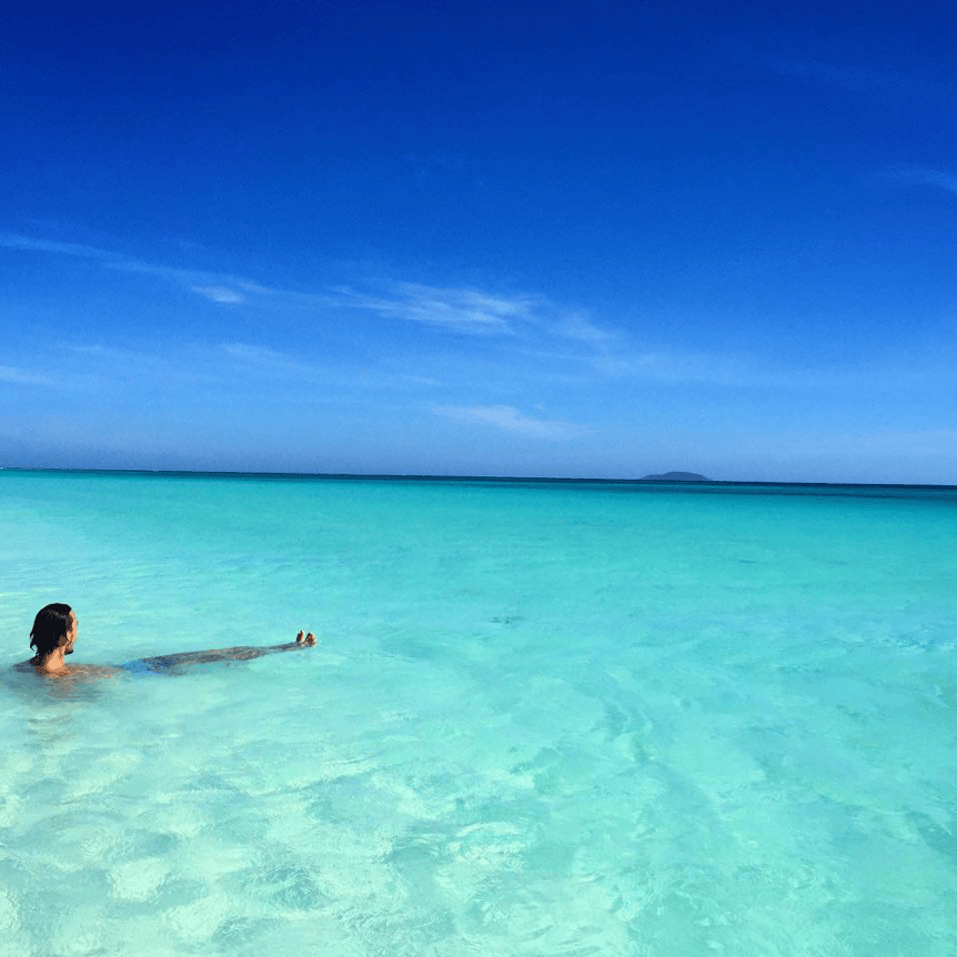 Crystal clear waters at Amanpulo in Palawan