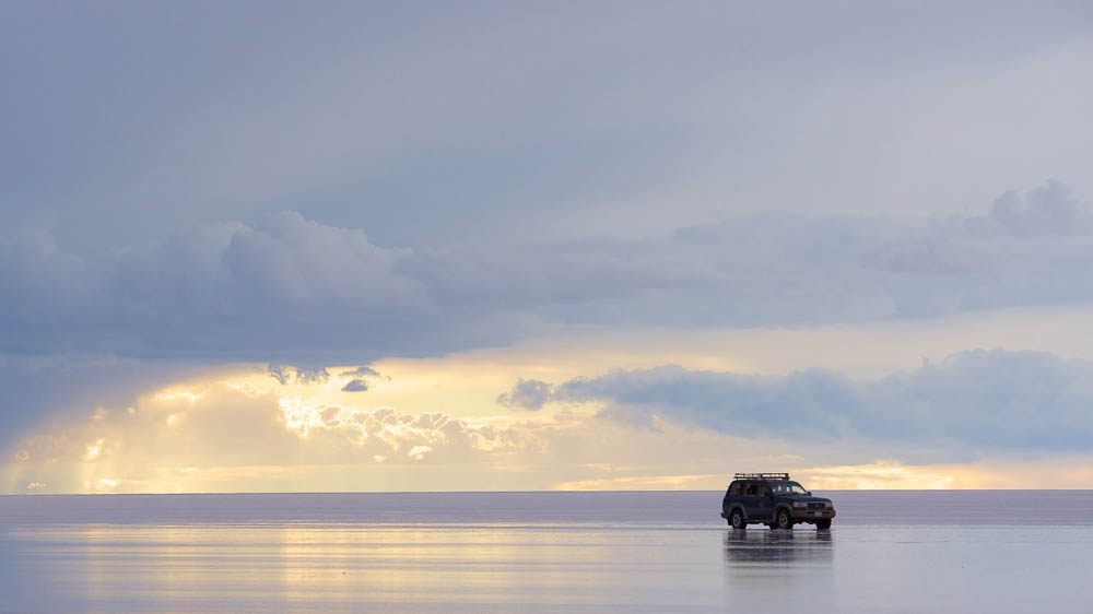 Salt flats in La Paz, Bolivia
