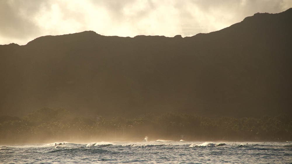 Crashing waves in Hawaii, USA