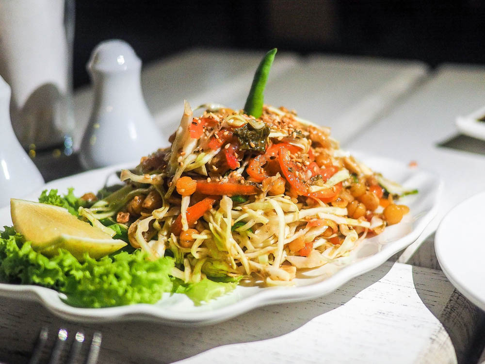 Fresh salad in Bagan