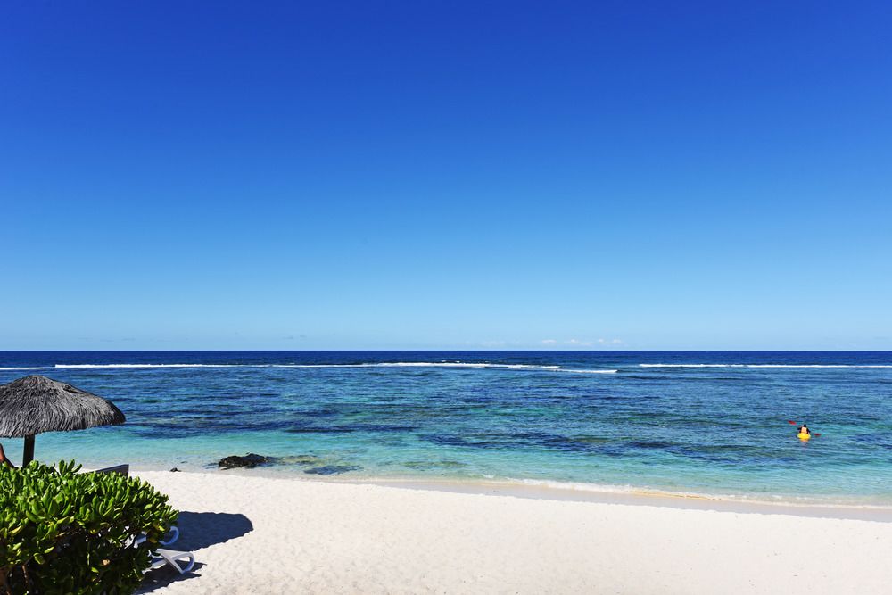 Beachfront at Radisson Blu hotel in Mauritius