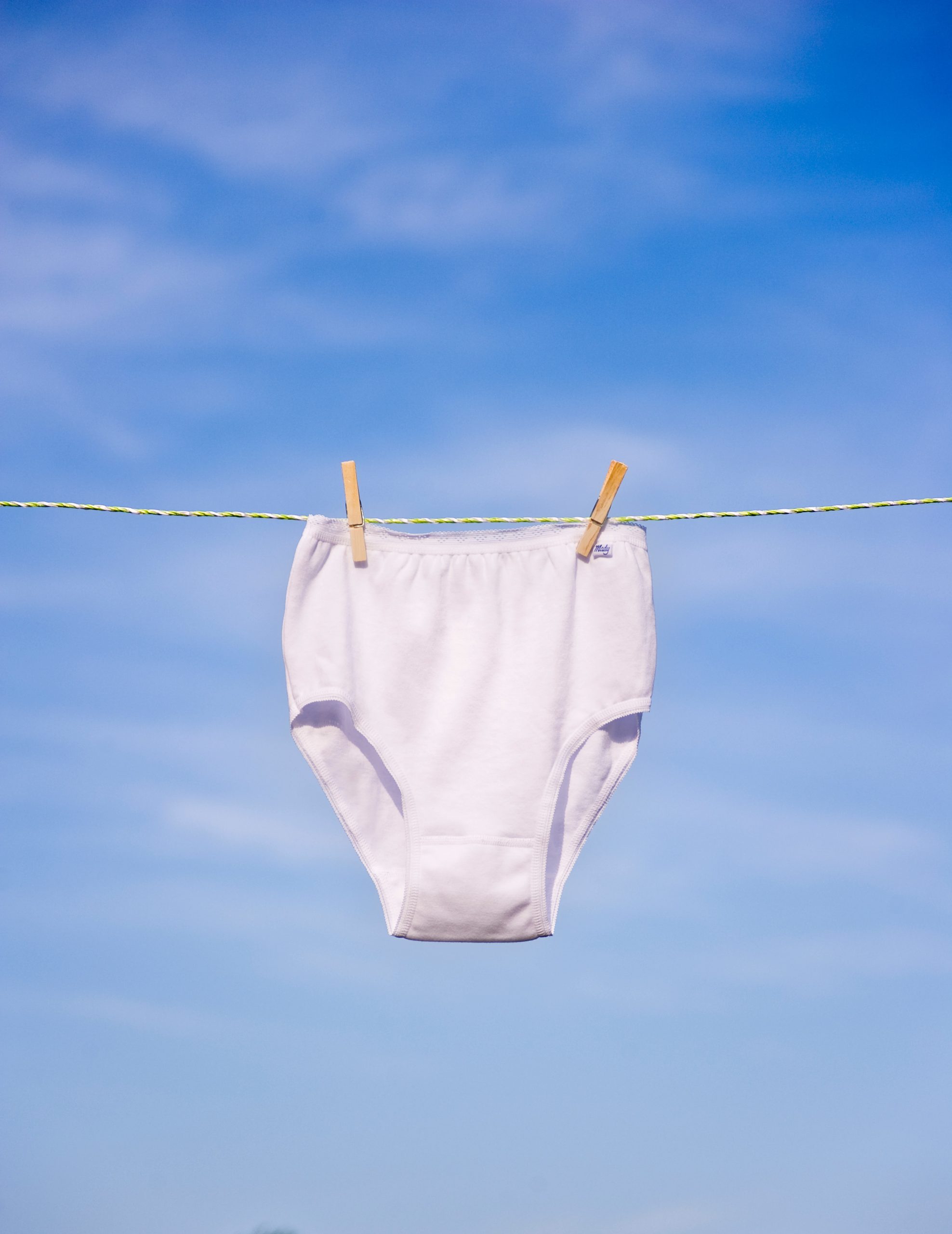 Wash your underwear instead of using disposable ones, if possible.