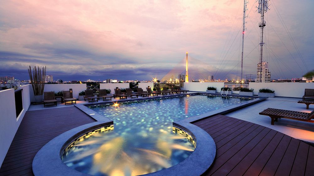 Rooftop pool at Navalai River Resort
