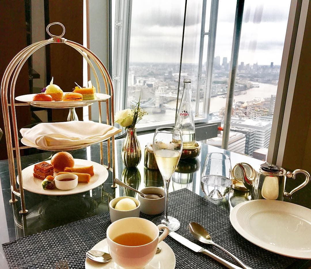 Ting at Shangri-La serving afternoon tea in London