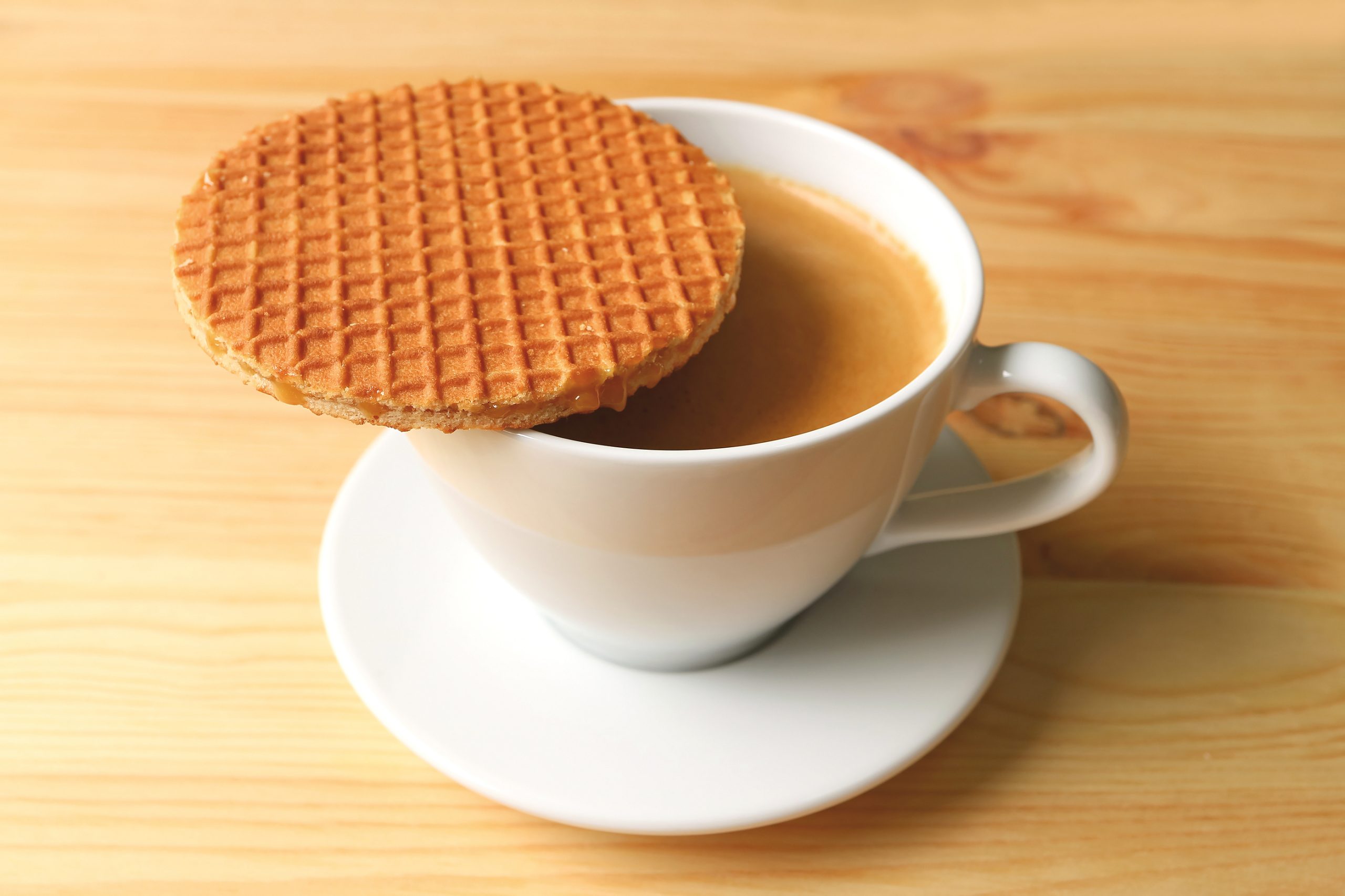 Stroopwafel and a coffee in Amsterdam