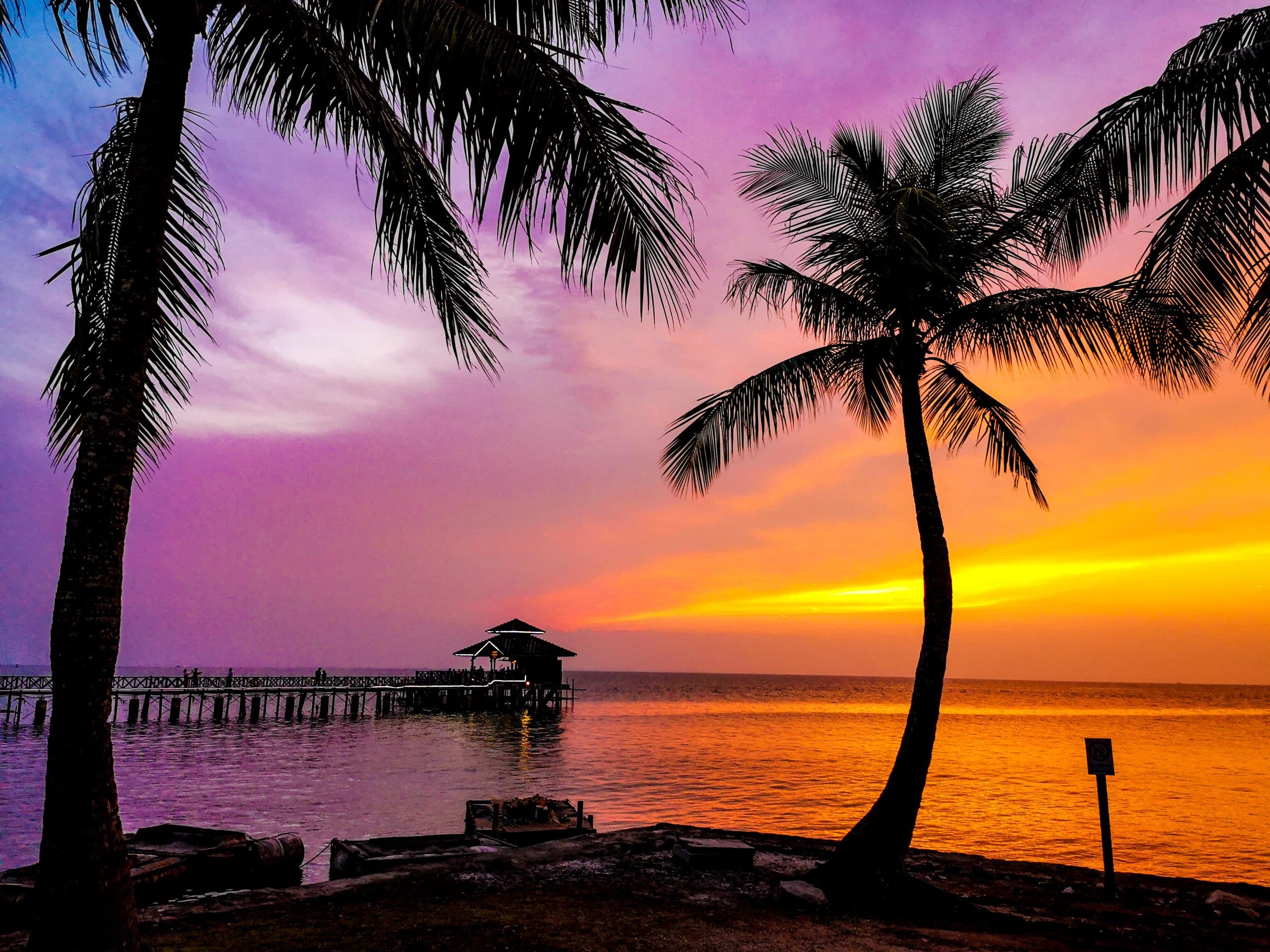 Sunset at Calypso Floating Bar, Bintan