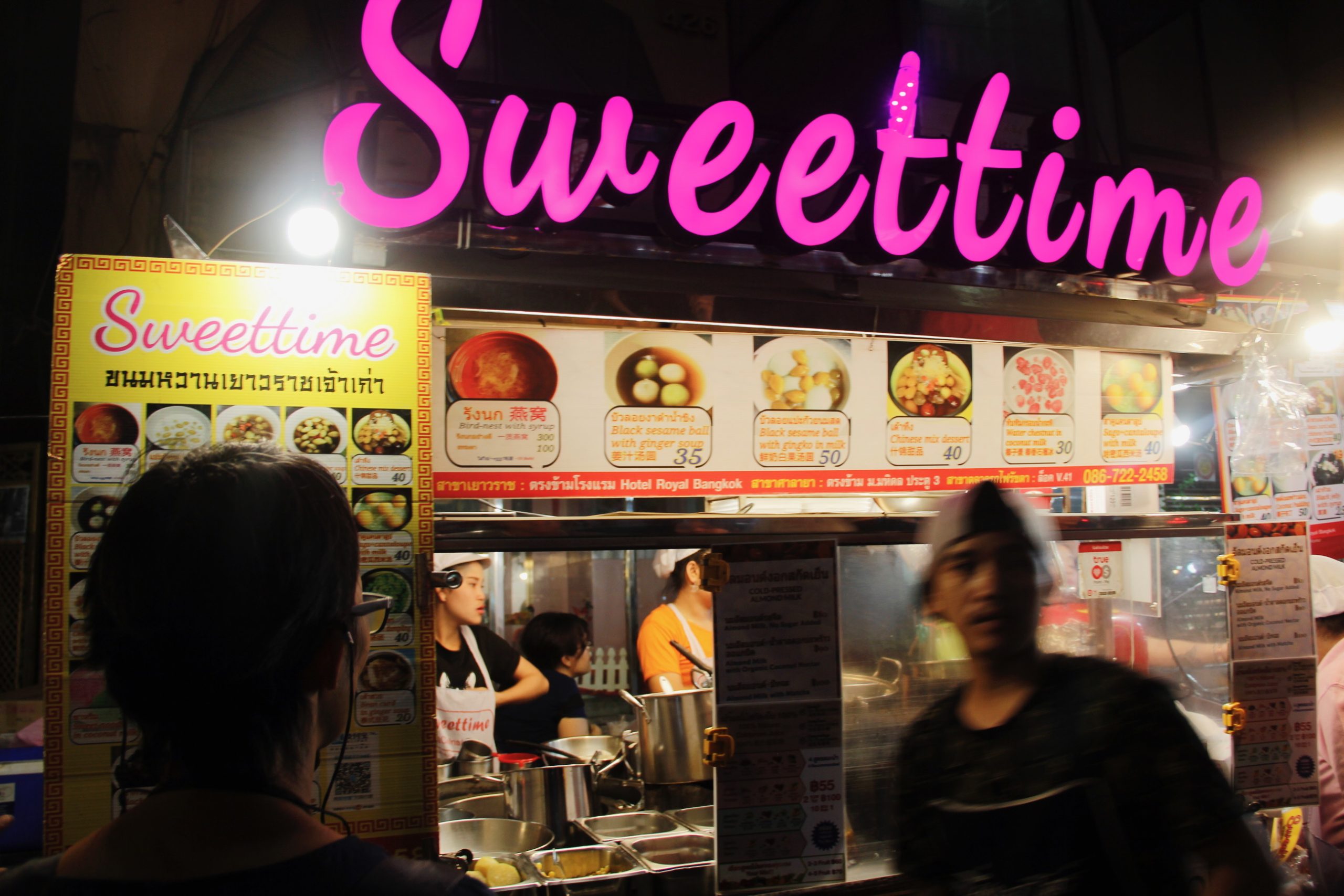 Sweettime stall in Chinatown Bangkok