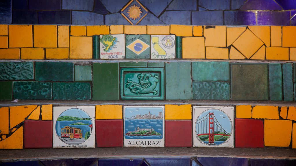 Close up of Selaron Steps in Rio de Janeiro