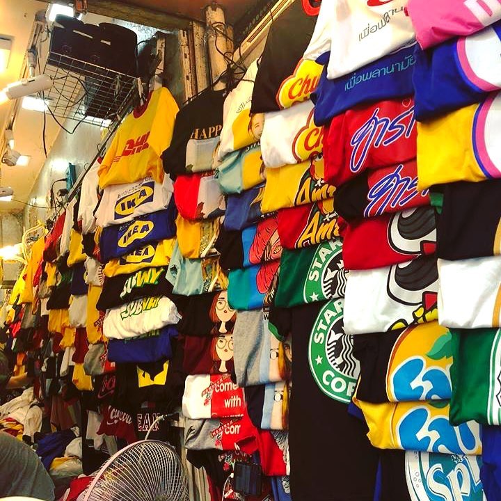 Tshirts at Pratunam Wholesale Market