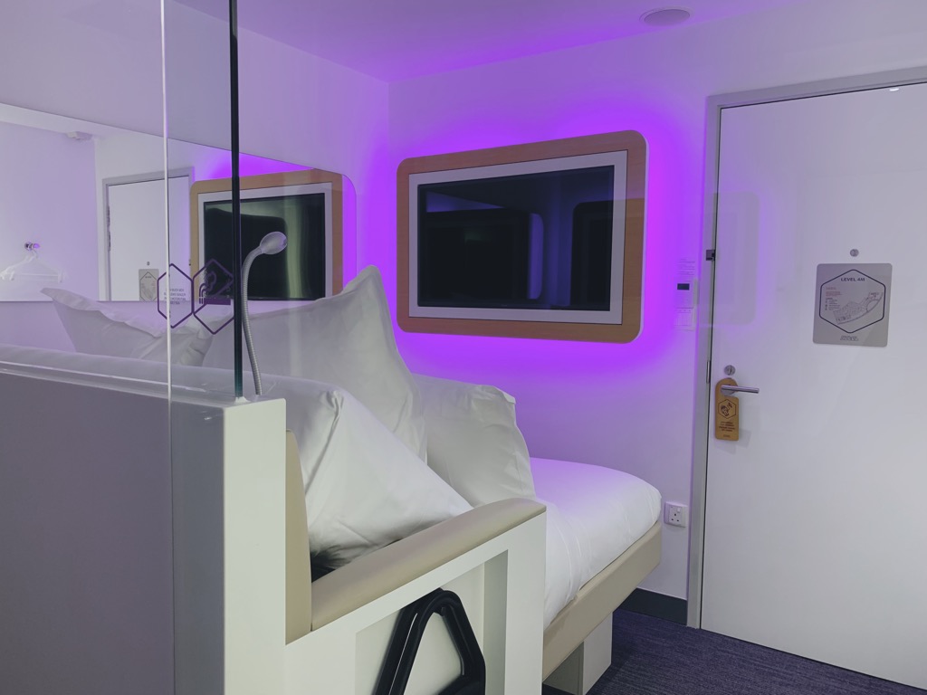 Interior of room at YotelAir