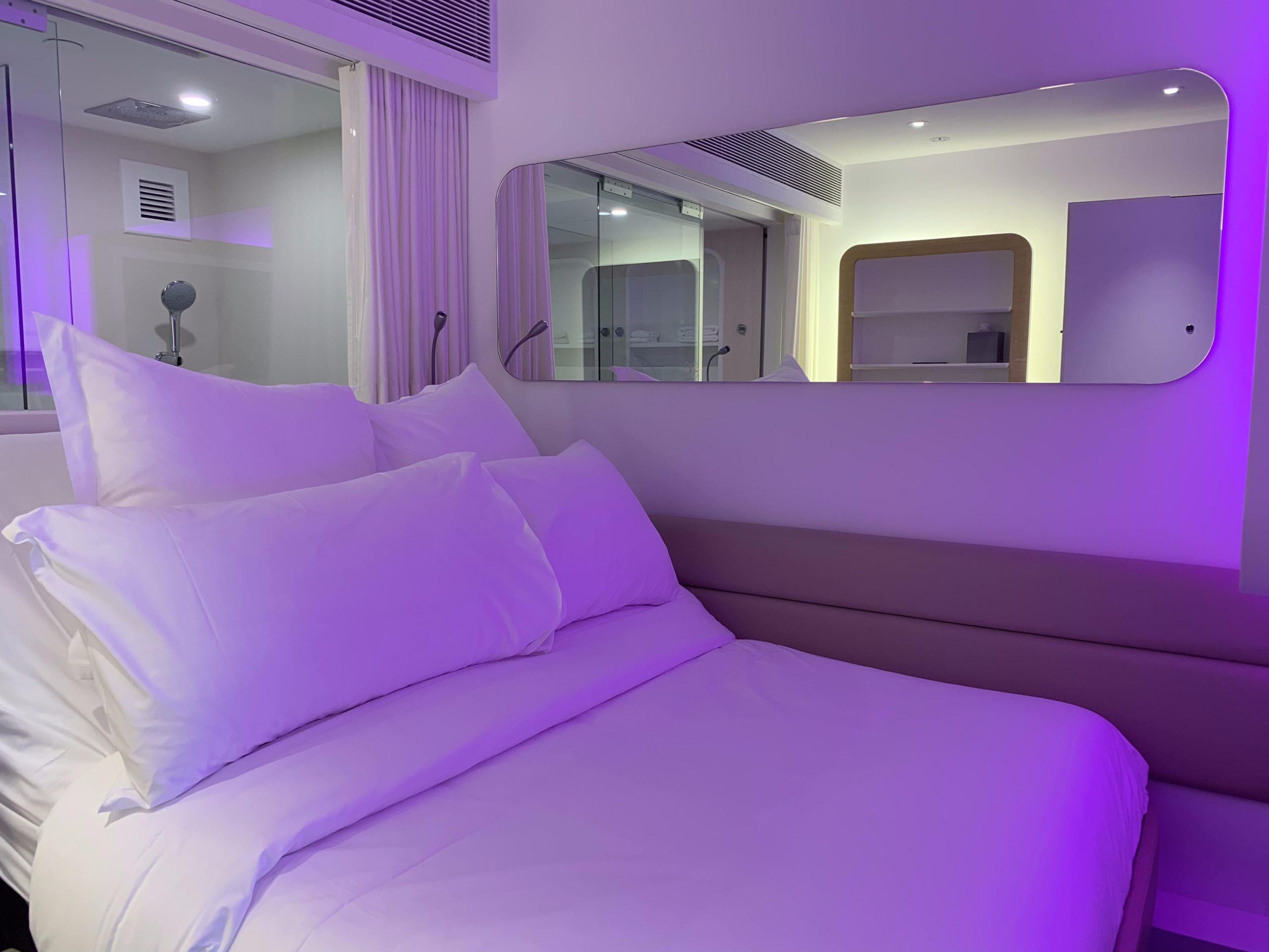 Bed at YotelAir
