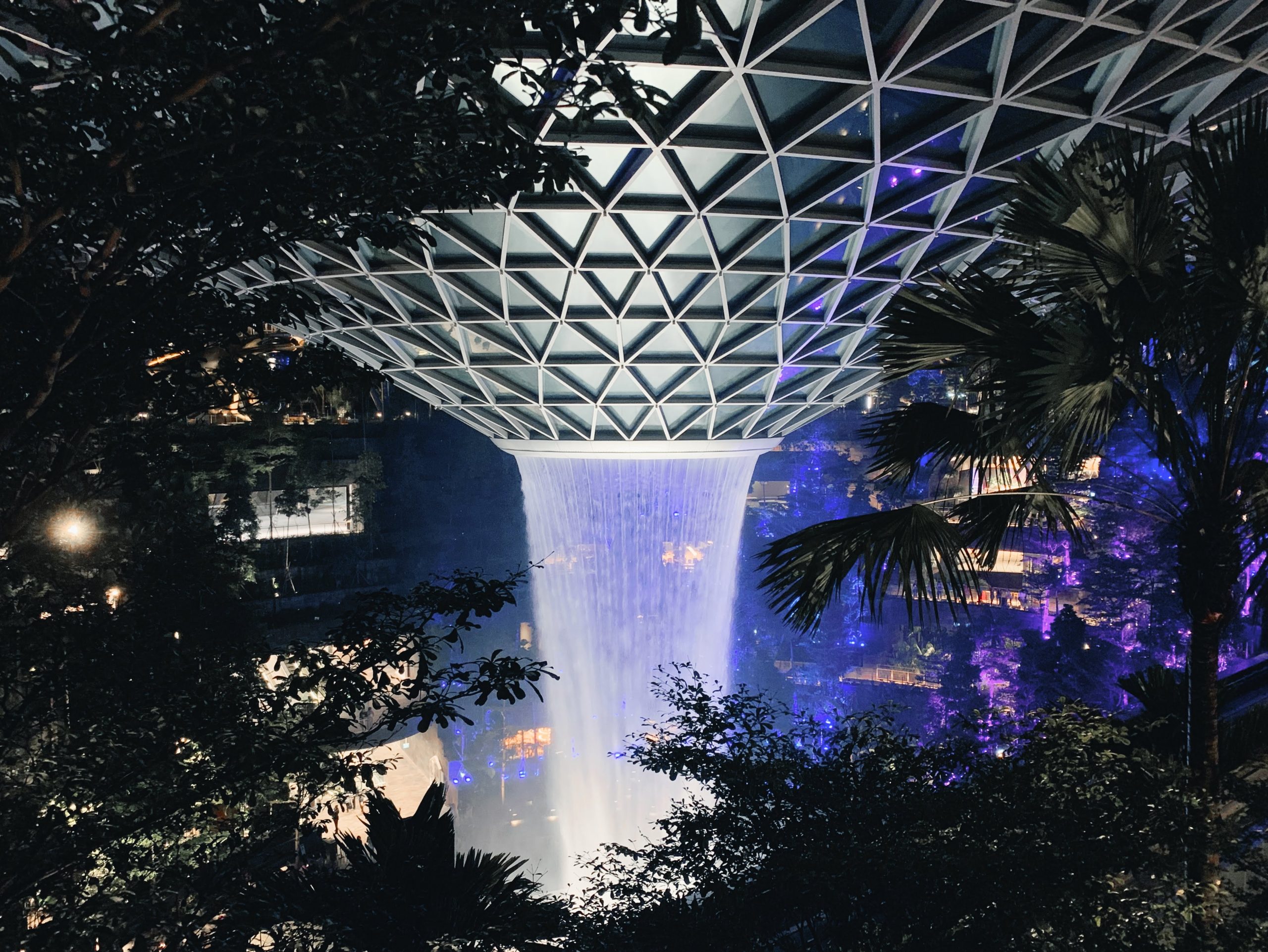 Jewel Changi airport waterfall