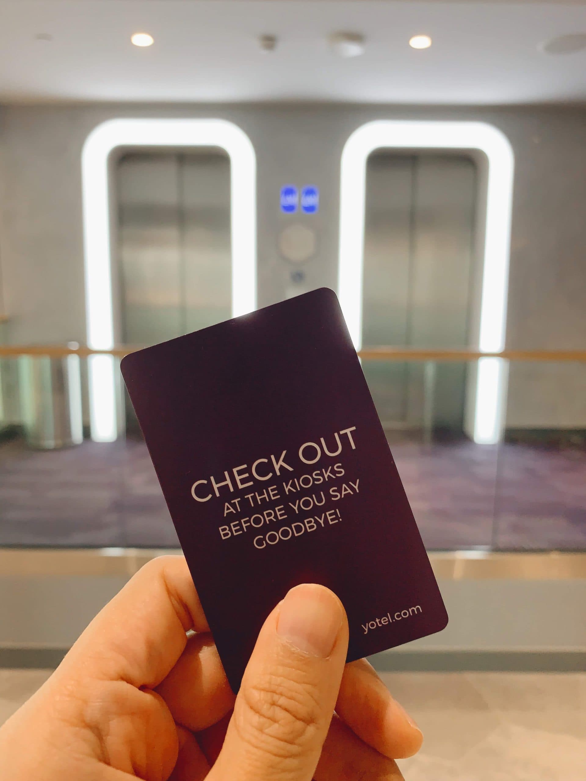 Checking out of YotelAir