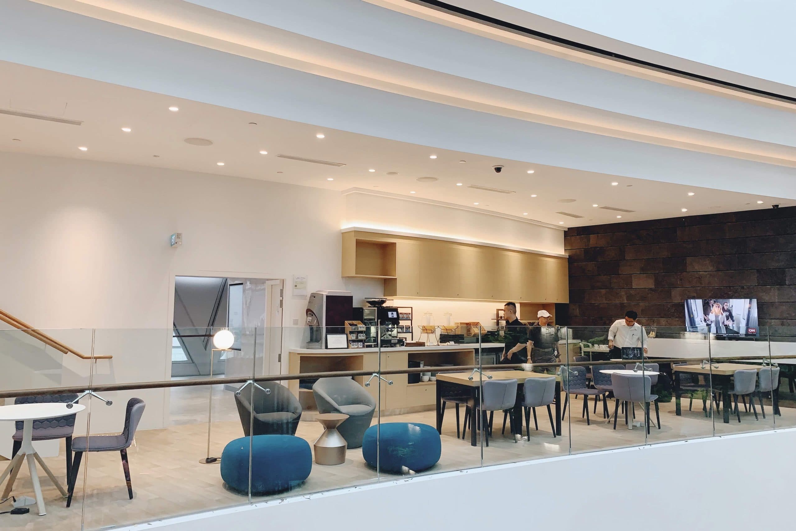 Lounge space at YotelAir