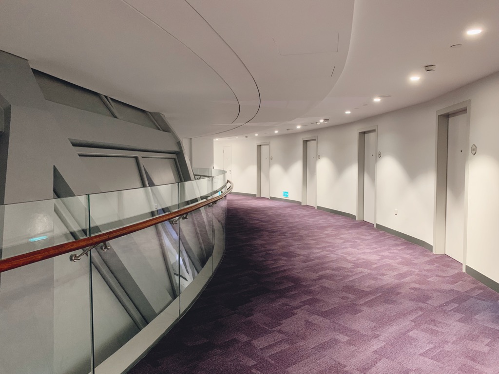 Second floor corridor at YotelAir