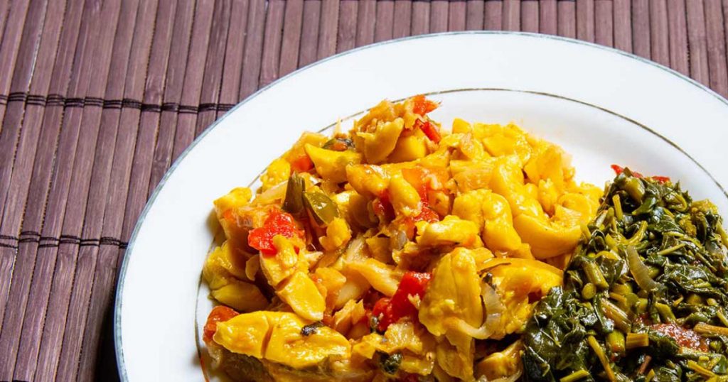 Ackee and saltfish, Jamaica