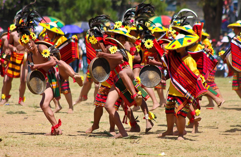 Performers at Panagbenga Festival in Philippines 