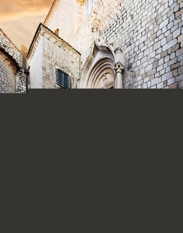Dominican Monastery. Dubrovnik. Croatia.