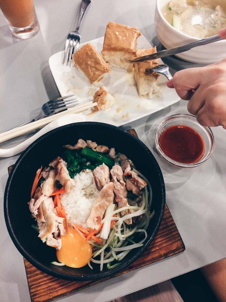Food in a Hong Kong Cafe - Malacca trip
