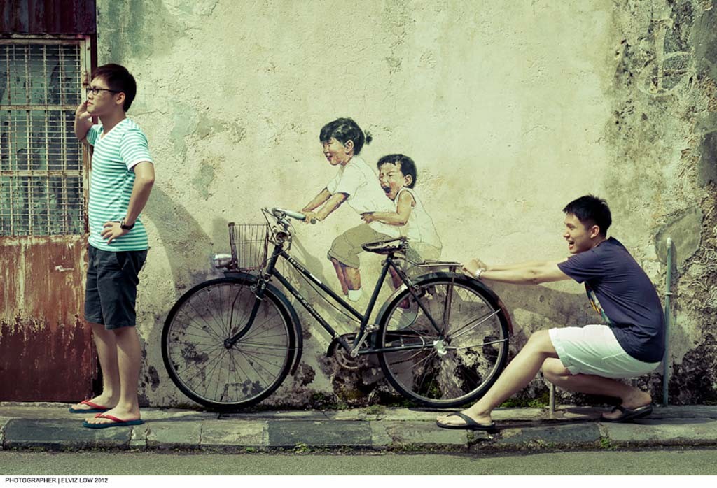 Kids on a Bicycle, Penang Street Art